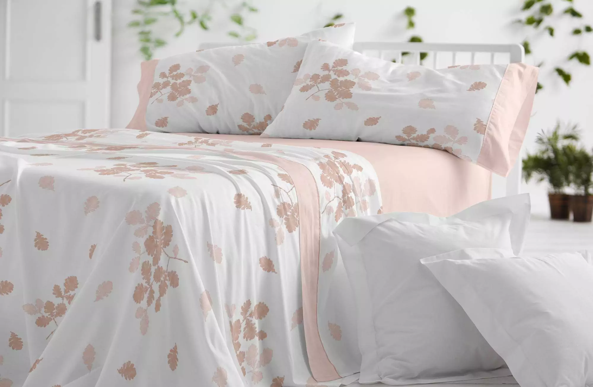 Juego de sábanas franela natural cama de 150/160 100% algodón