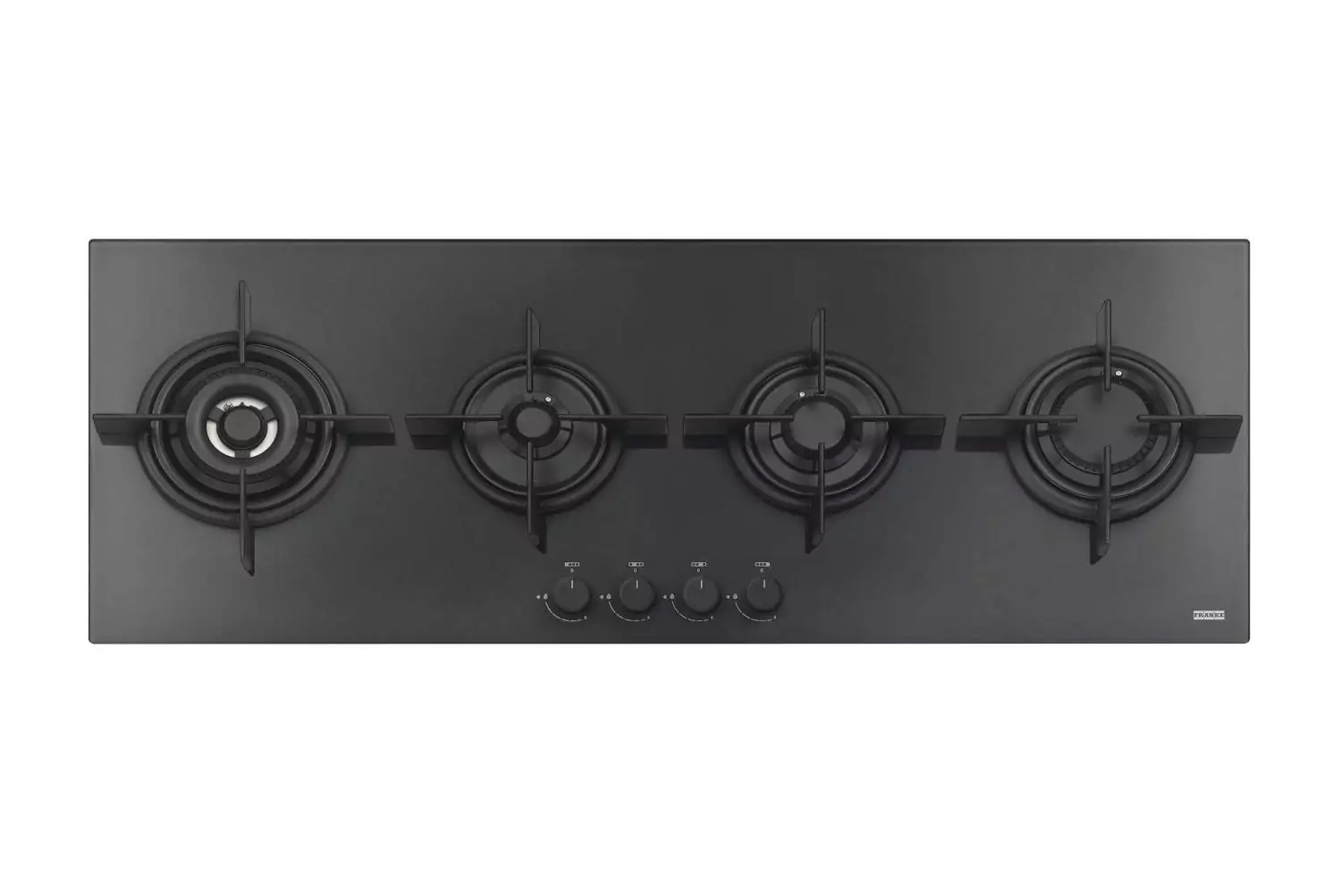 Placa de gas integrada con 3 anillos, estufa de cocina de 13.0 in con panel  de vidrio negro de cristal, para calentar, cocinar, hervir, freír y